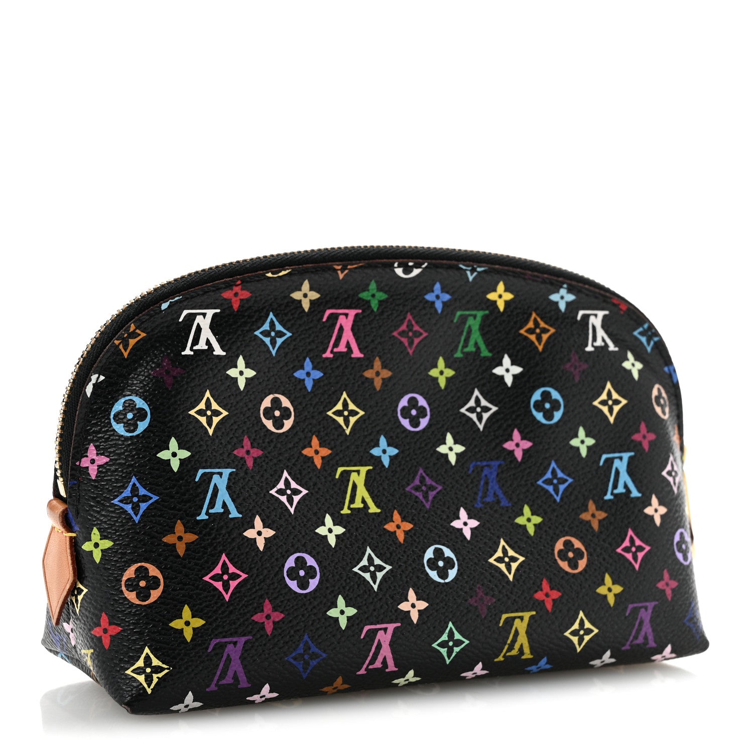 Louis Vuitton Monogram Multicolor Cosmetic Pouch Black Grenade 3 of 9