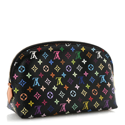 Louis Vuitton Monogram Multicolor Cosmetic Pouch Black Grenade 3 of 9