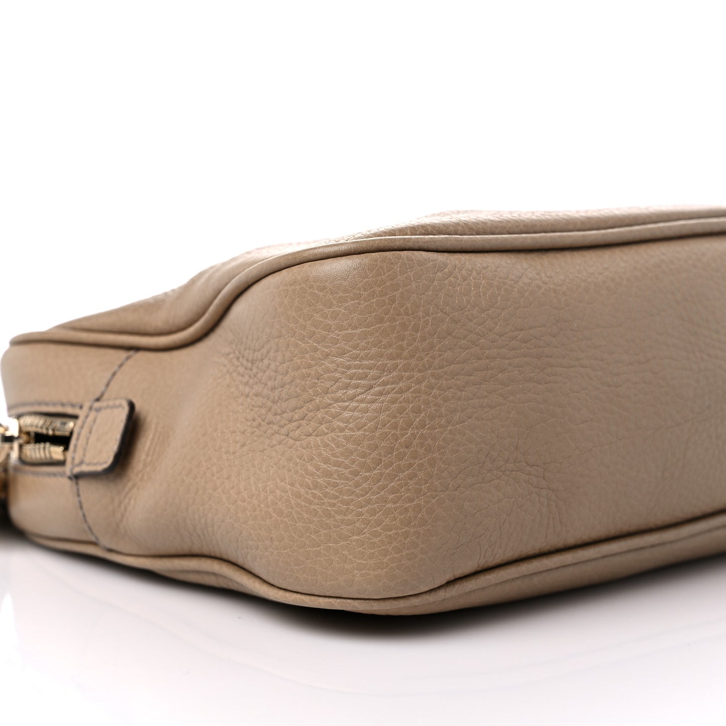 Pebbled Calfskin Small Soho Bowler Camelia
