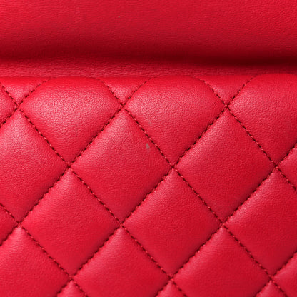 Chanel Lambskin Quilted Large In Seoul Backpack Red 12 of 12