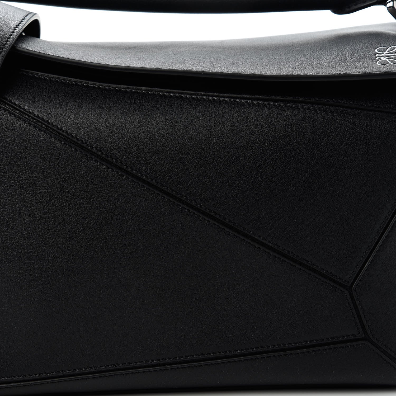Loewe Calfskin Medium Puzzle Bag Black 10 of 10