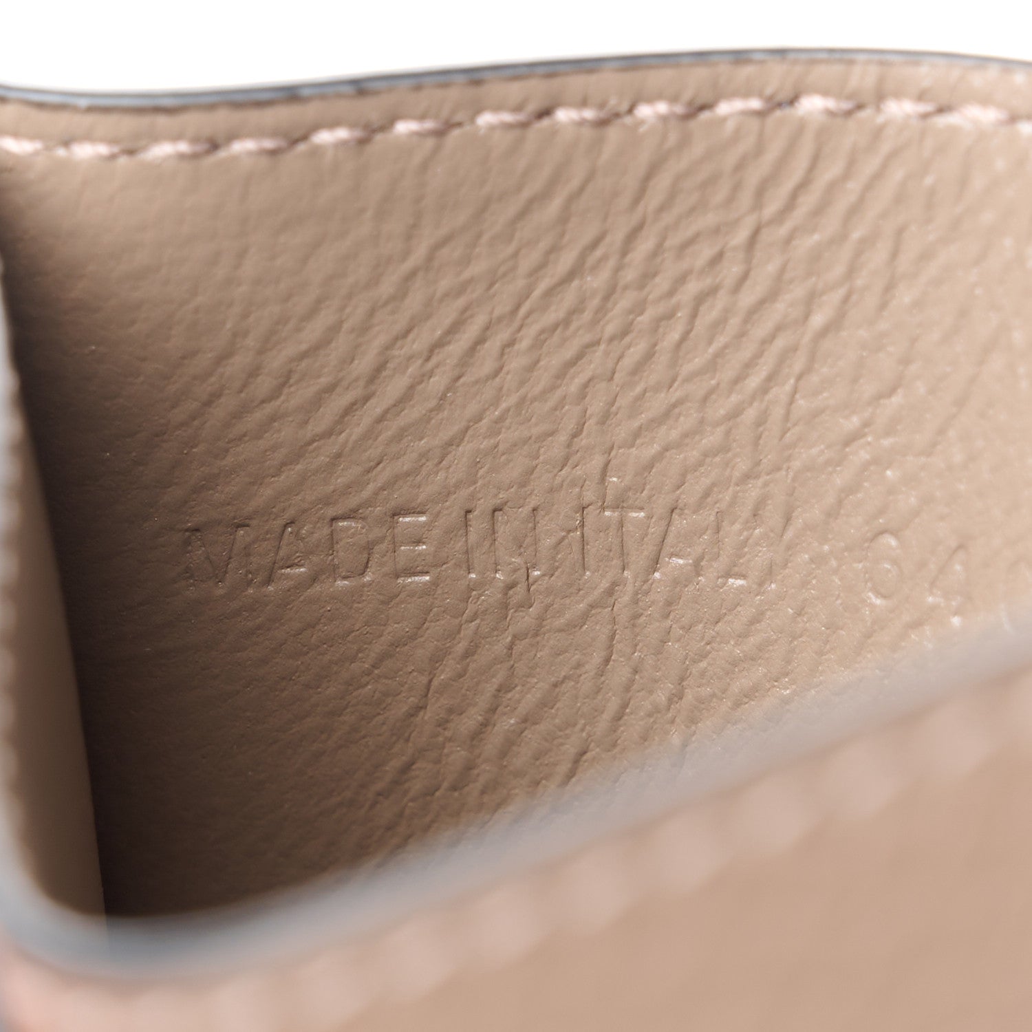 Balenciaga Grained Calfskin Neo Classic Silver Hardware Card Holder Mink Grey 8 of 9