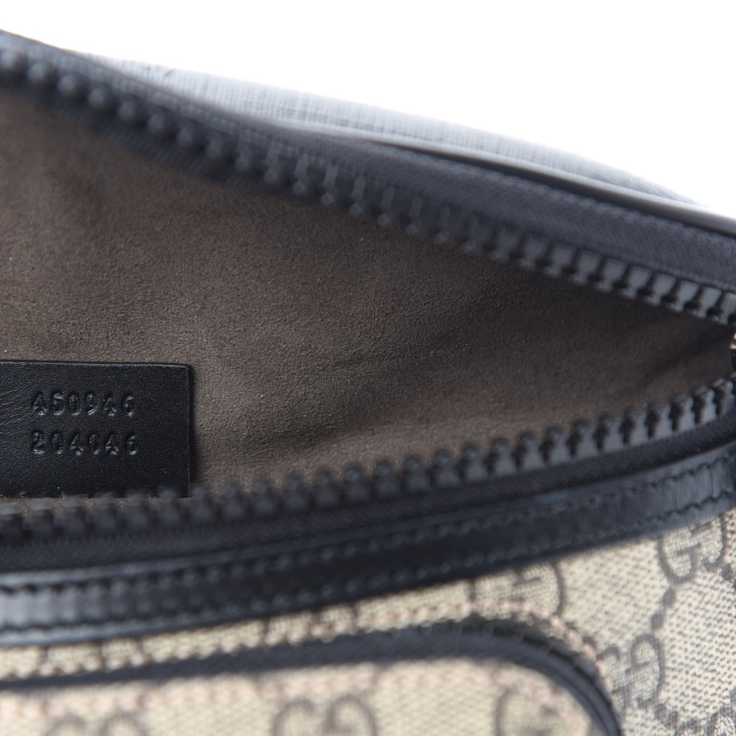 Gucci GG Supreme Monogram Belt Bag Black 9 of 10