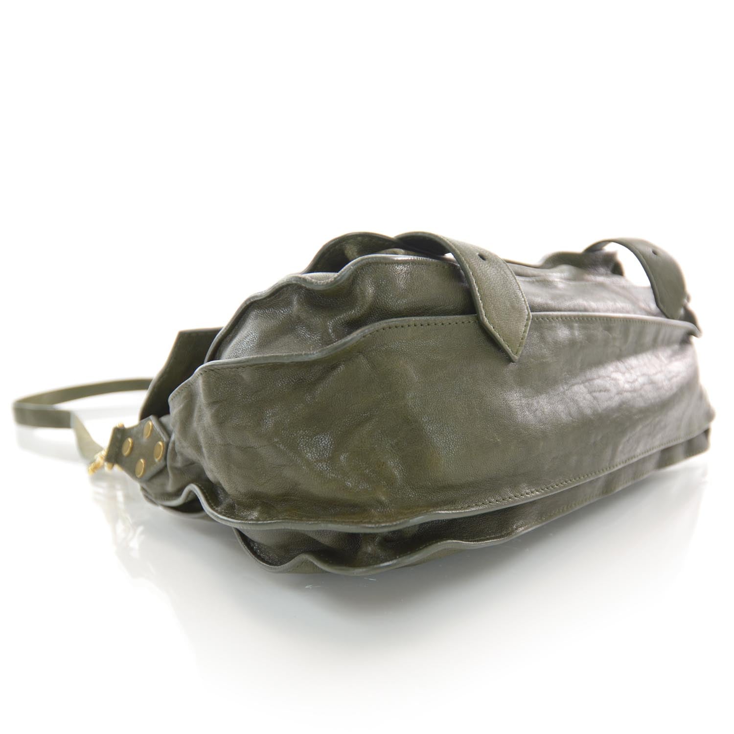Proenza Schouler Lambskin PS1 Medium Satchel Military 4 of 7