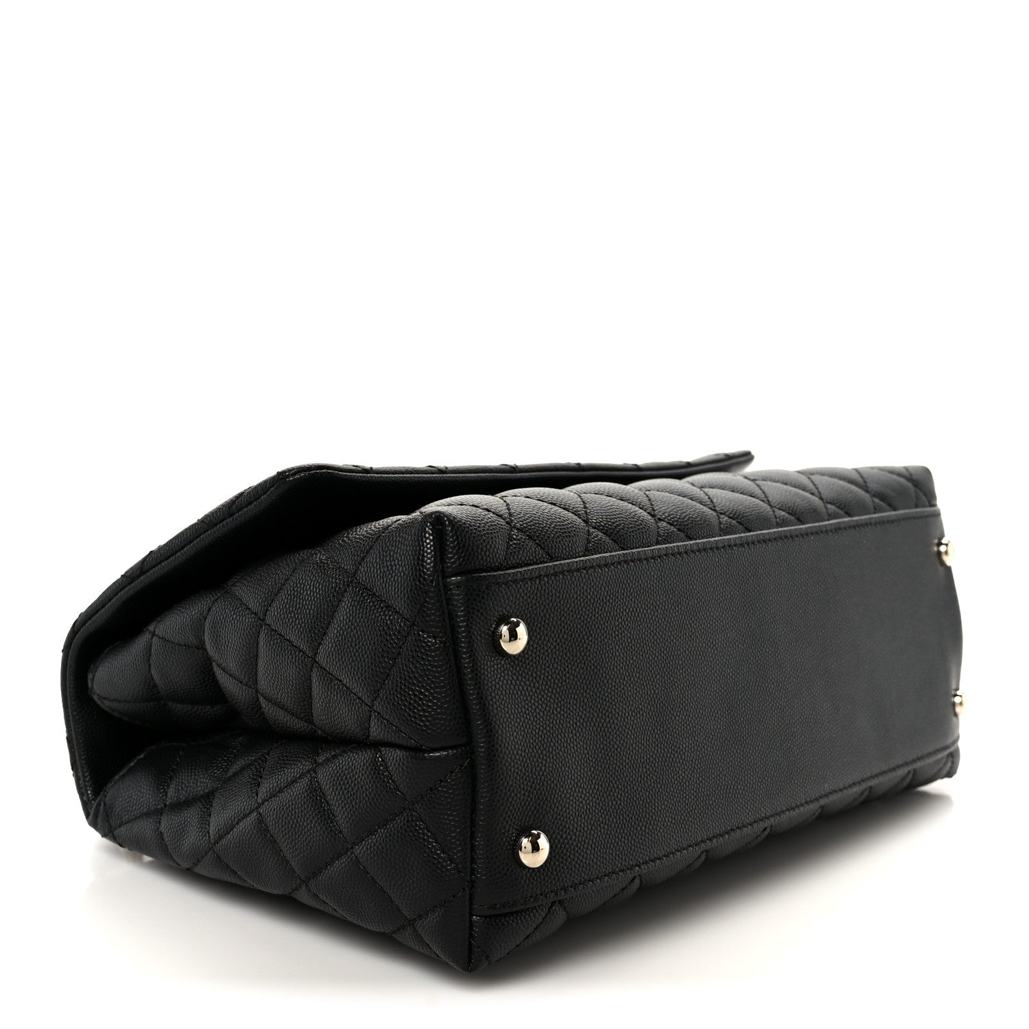 Chanel Caviar Quilted Small Coco Handle Flap Black 4 of 12
