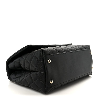 Chanel Caviar Quilted Small Coco Handle Flap Black 4 of 12