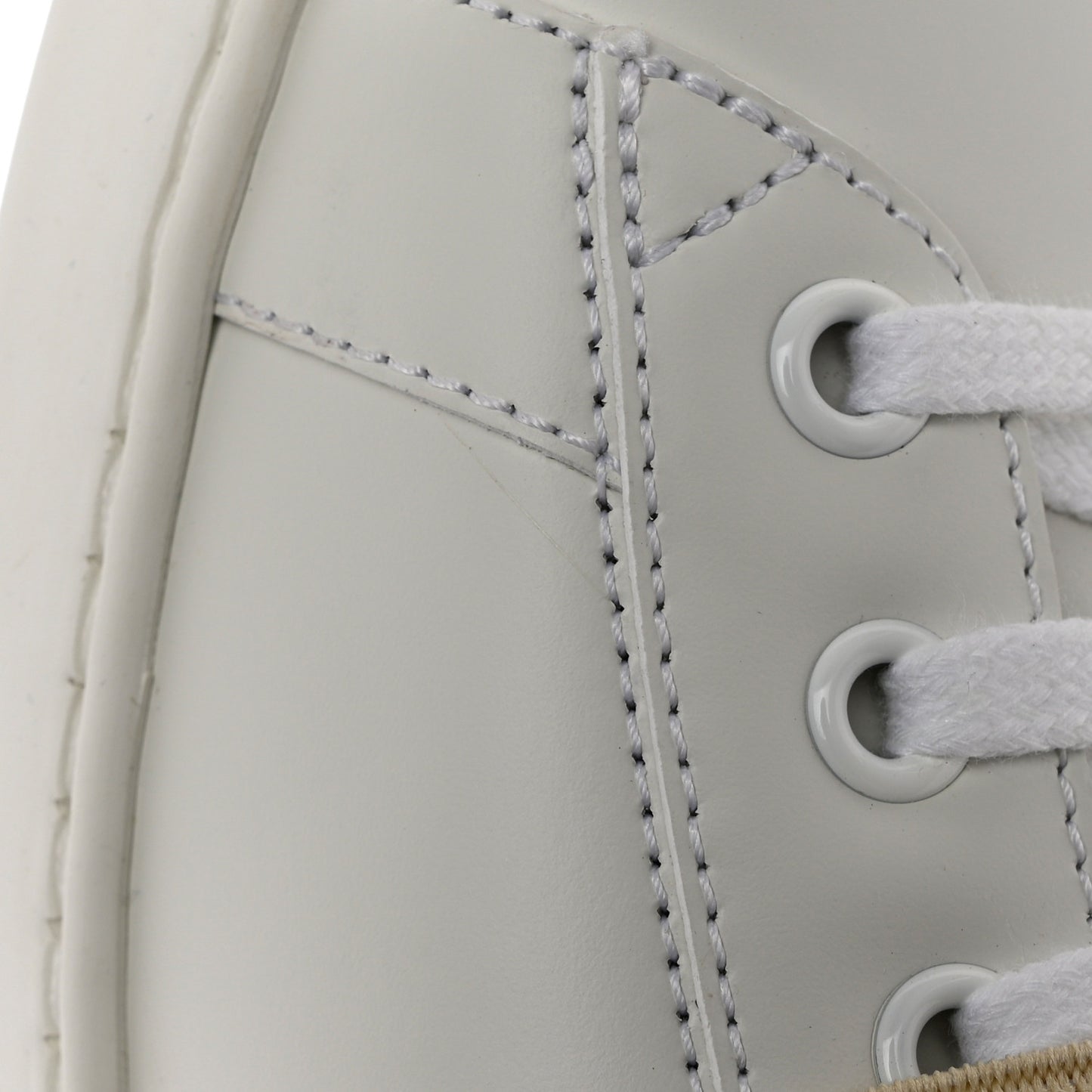 Calfskin Web Interlocking G Mens Ace Sneakers 11 White