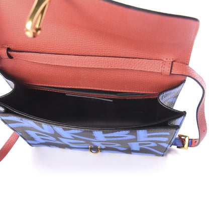 Burberry Calfskin Graffiti Print Small Macken Crossbody Bag Black 5 of 10