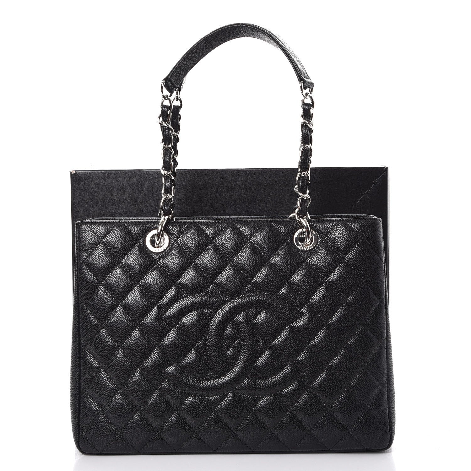 Chanel Caviar Quilted Grand Shopping Tote GST Black 9 of 9