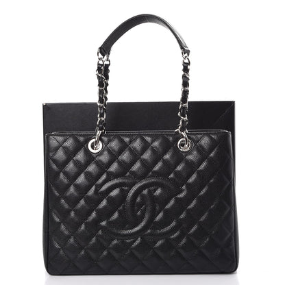 Chanel Caviar Quilted Grand Shopping Tote GST Black 9 of 9