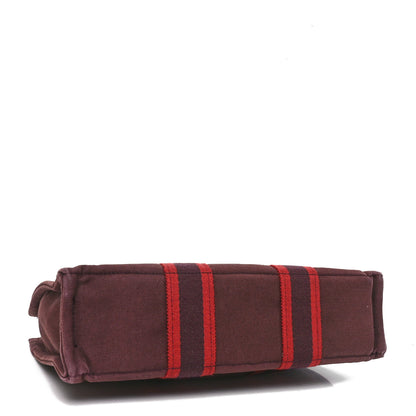 Hermes Canvas Fourre Tout PM Burgundy 4 of 9