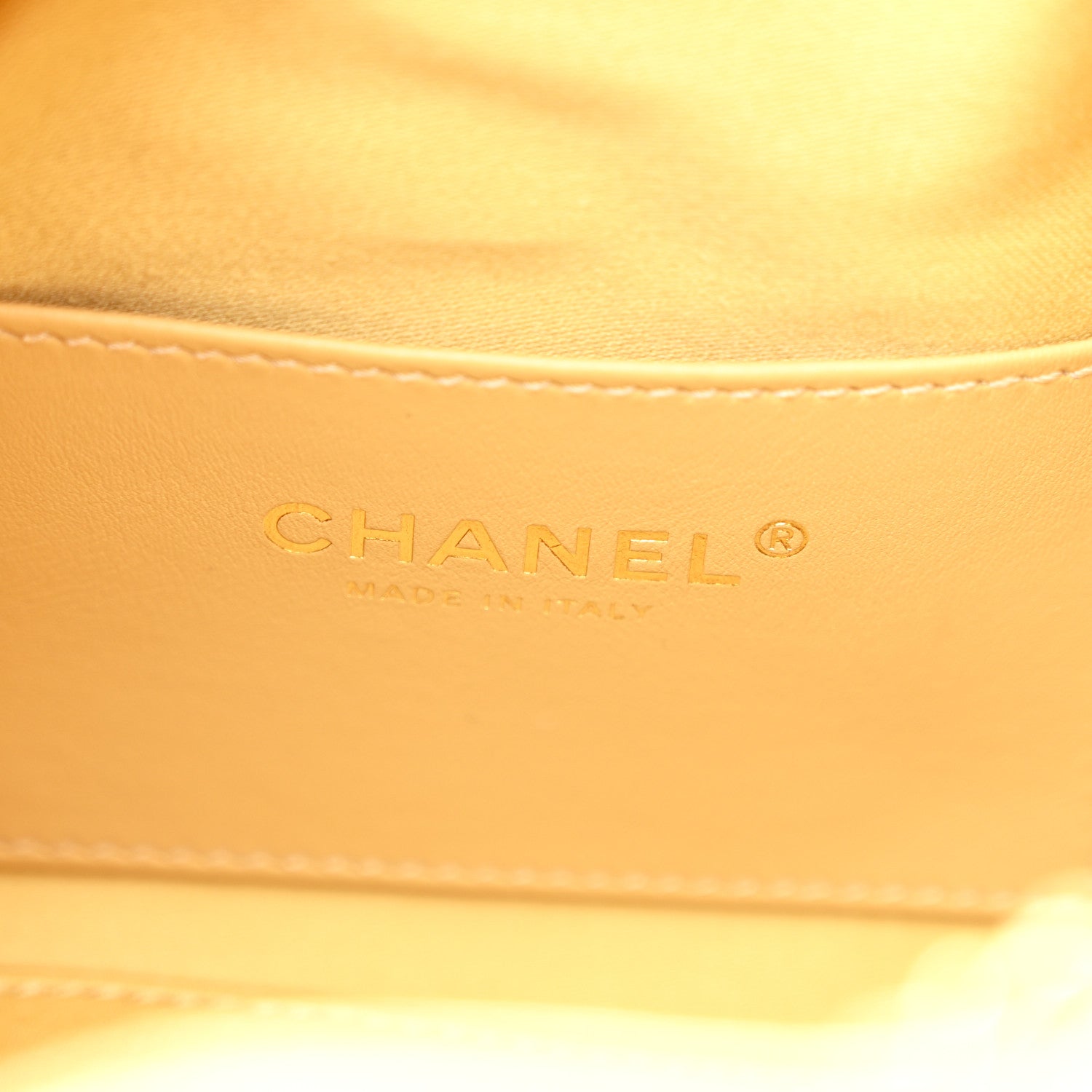 Chanel Metallic Caviar Quilted Mini Chanel 25 Handbag Gold 6 of 11