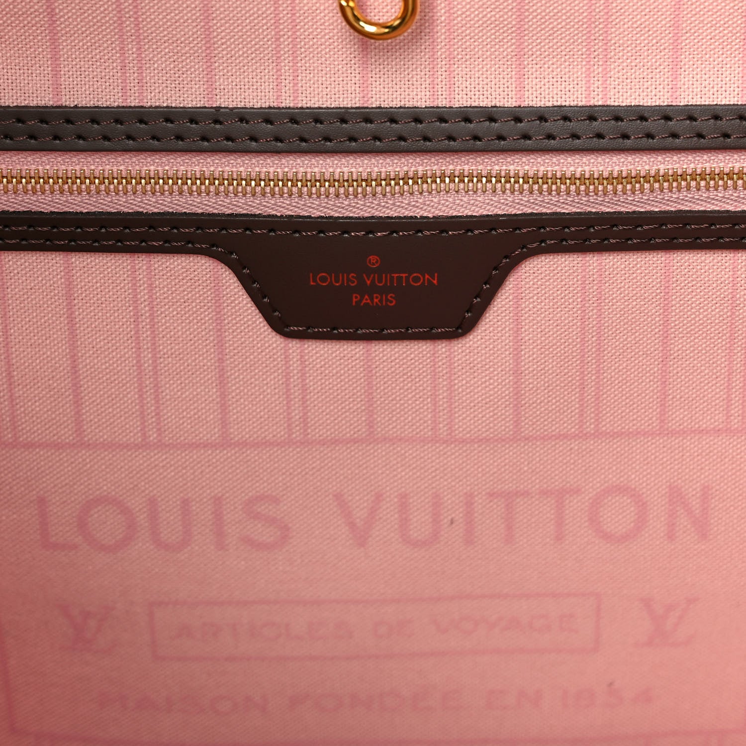 Louis Vuitton Damier Ebene Neo Neverfull MM Rose Ballerine 7 of 15