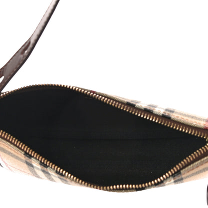 Burberry Haymarket Check Pochette Chocolate 7 of 11