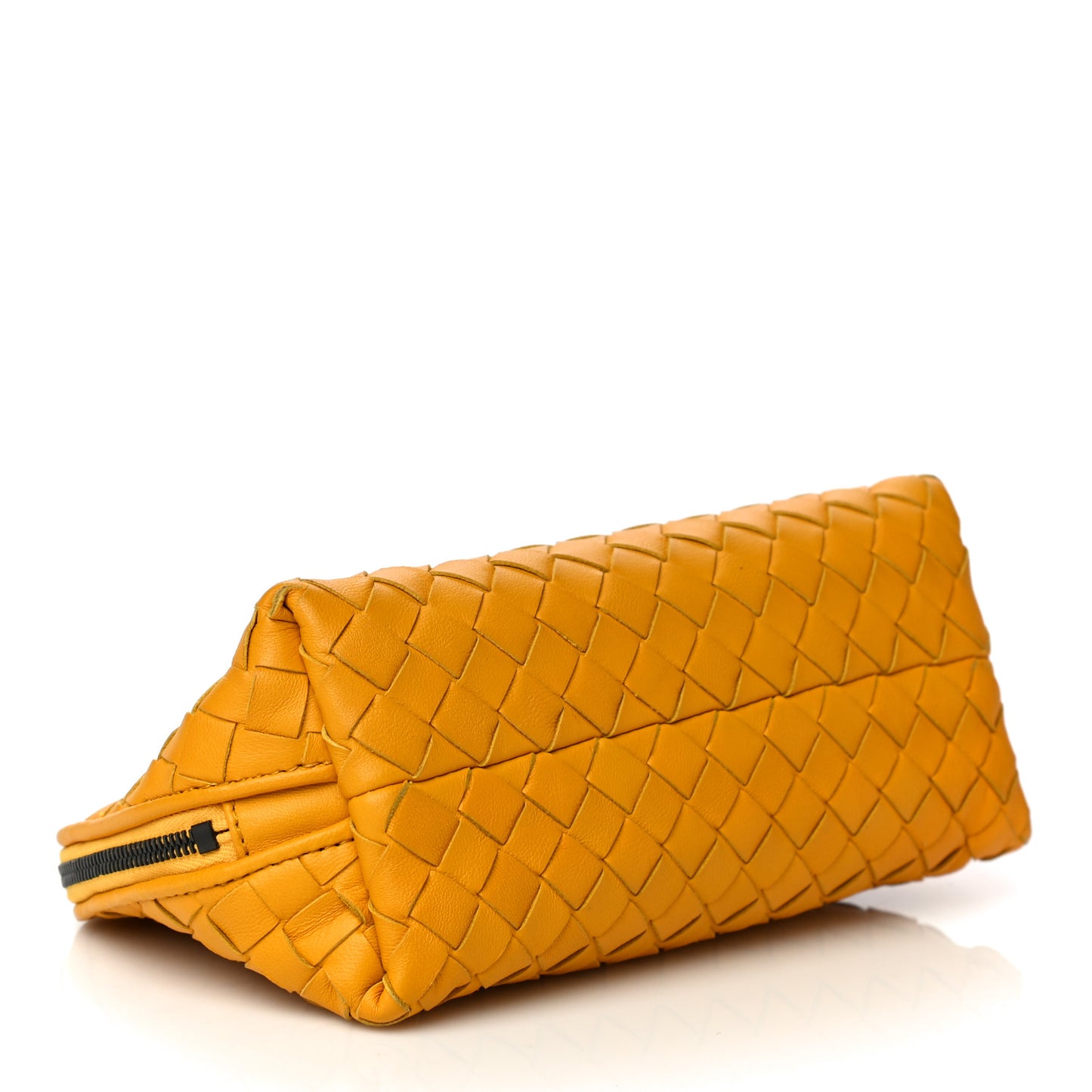Nappa Intrecciato Cosmetic Pouch Yellow