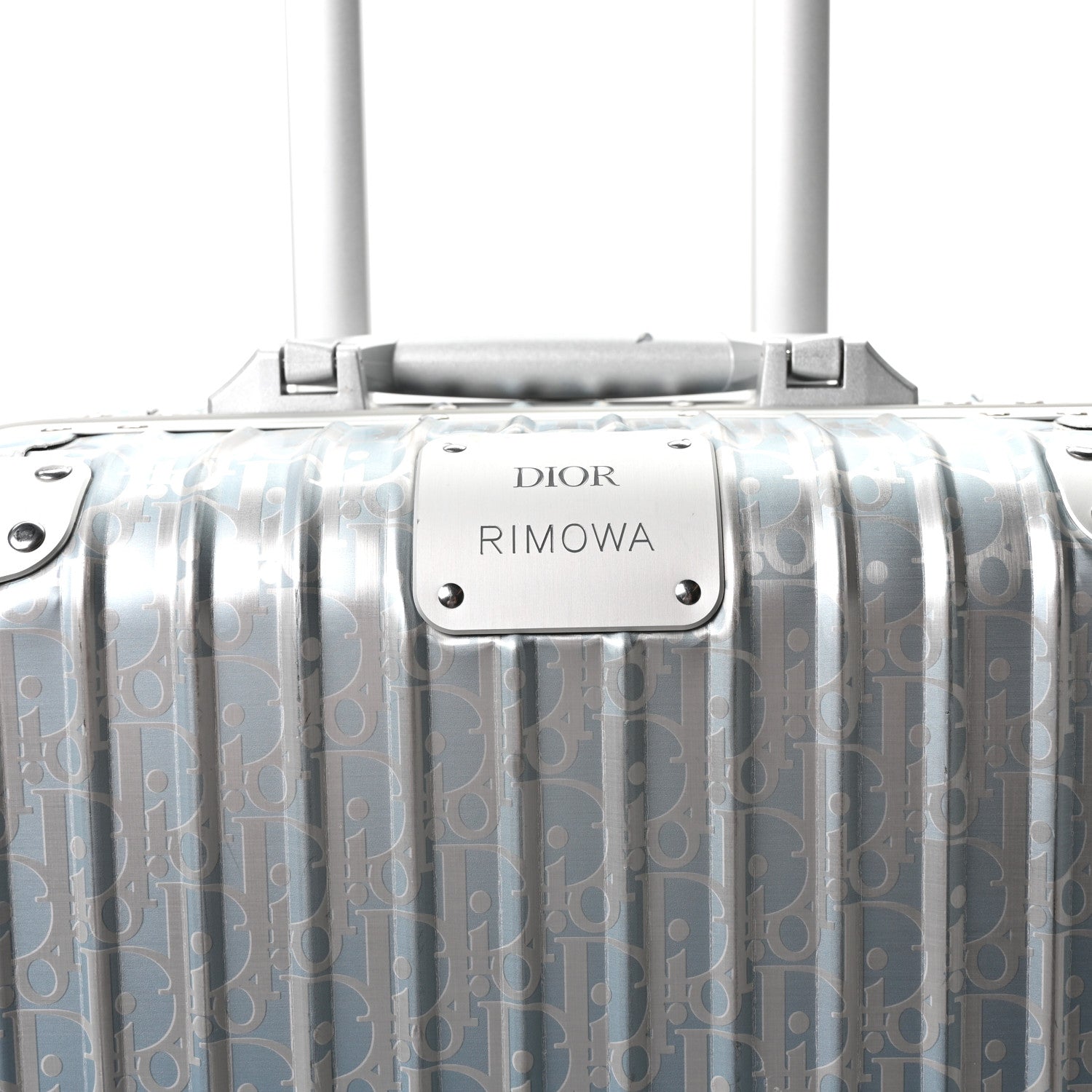 Christian Dior X RIMOWA Aluminum Gradient Cabin Luggage Blue Multi 6 of 9