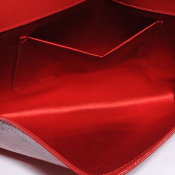 Saint Laurent Patent Belle de Jour Clutch Red 5 of 7
