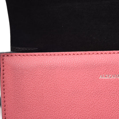 Alexander McQueen Grained Calfskin Small Insignia Flap Red Pink 10 of 11