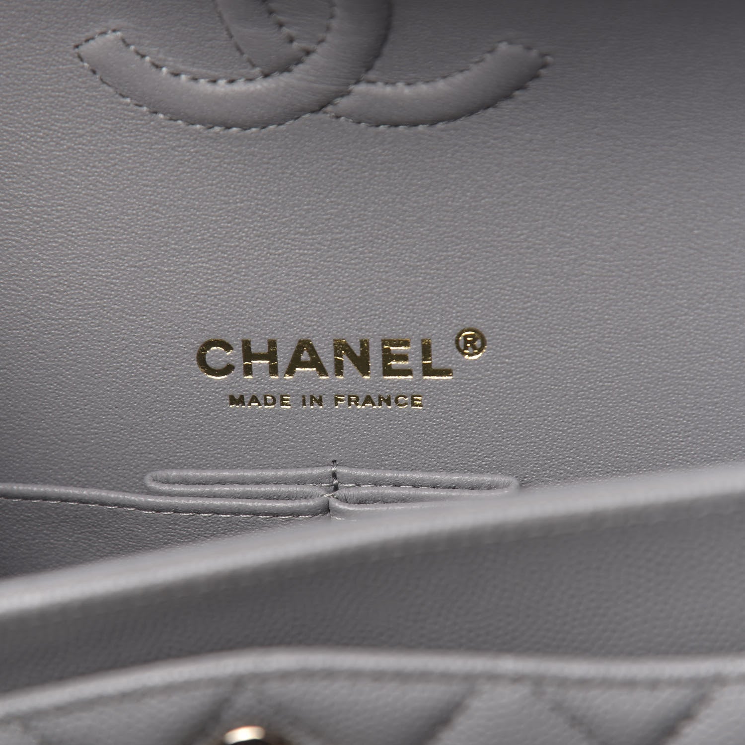 Chanel Caviar Quilted Small Double Flap Grey 6 of 11