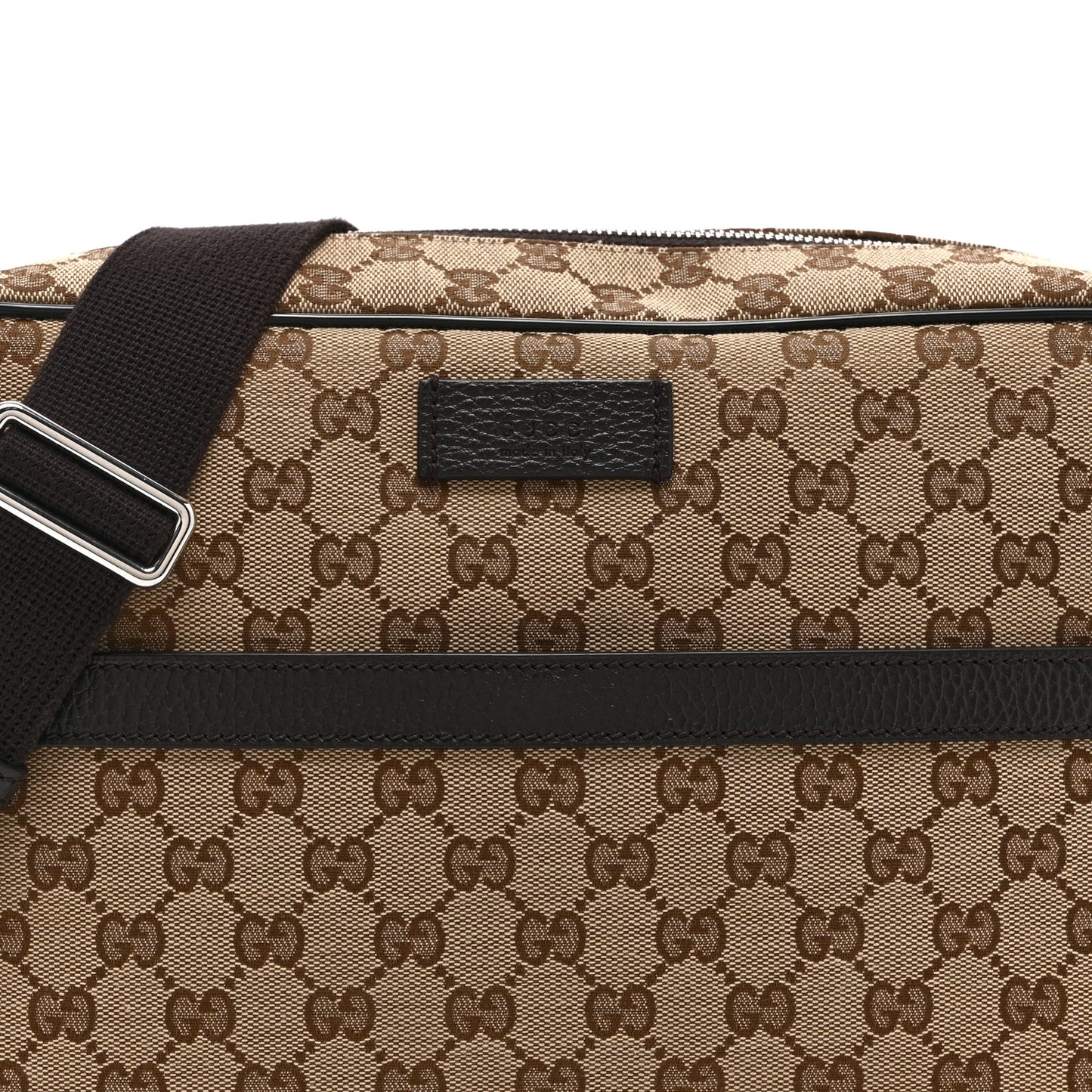 Monogram Dollar Calfskin Large Camera Case Beige Ebony Testa di Moro Marrone Scuro