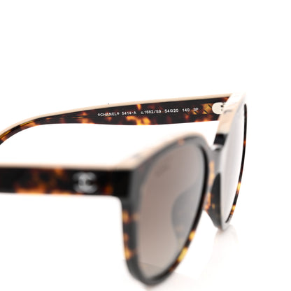 Chanel Acetate Polarized CC Butterfly Sunglasses 5414 Tortoise 5 of 8