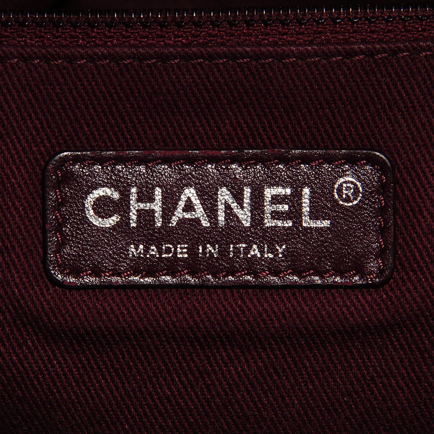 Chanel Calfskin Coated Canvas Quilted Tote Black 6 of 7
