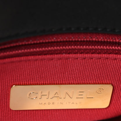 Chanel Lambskin Quilted Maxi Chanel 19 Flap Black 7 of 11