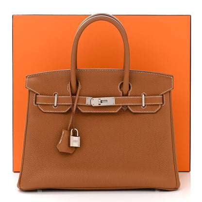Hermes Togo BIRKIN 30 Gold 11 of 11