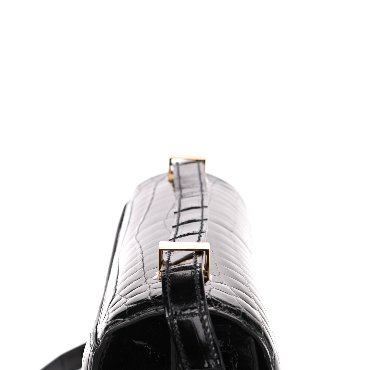 Hermes Shiny Niloticus Crocodile Constance 24 Black 18 of 20