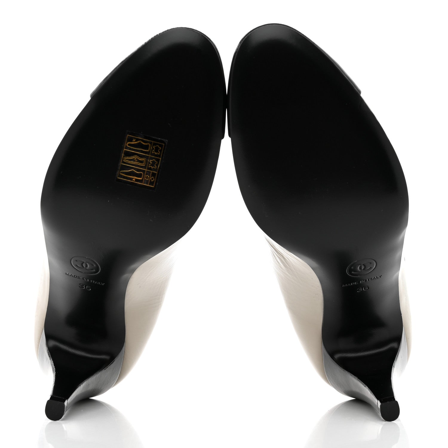 Chanel Shiny Goatskin Cap Toe Mary Jane Pumps 36 Grey Dark Grey 5 of 9