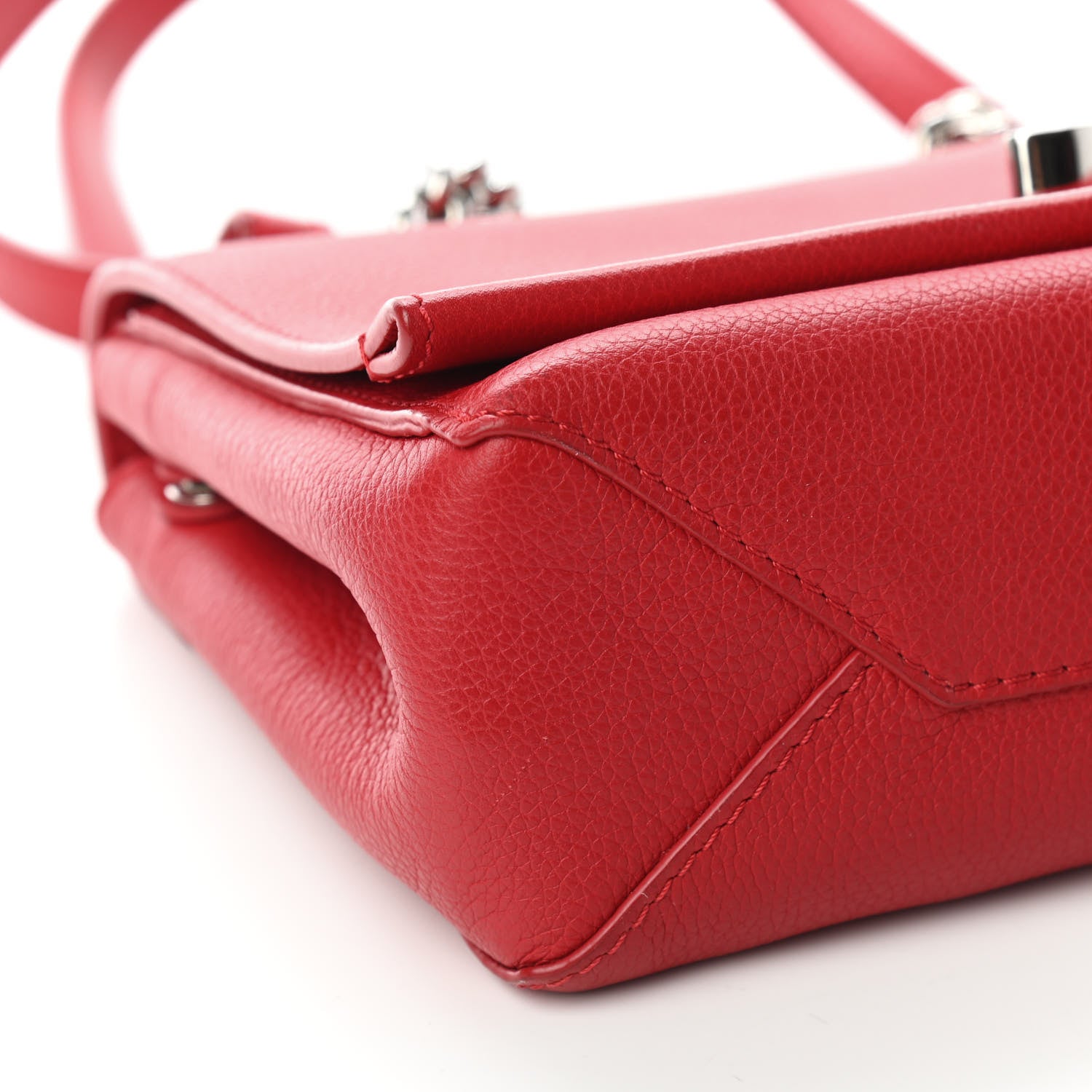 Louis Vuitton Calfskin Lockme II Chain Bag BB Rubis 7 of 8