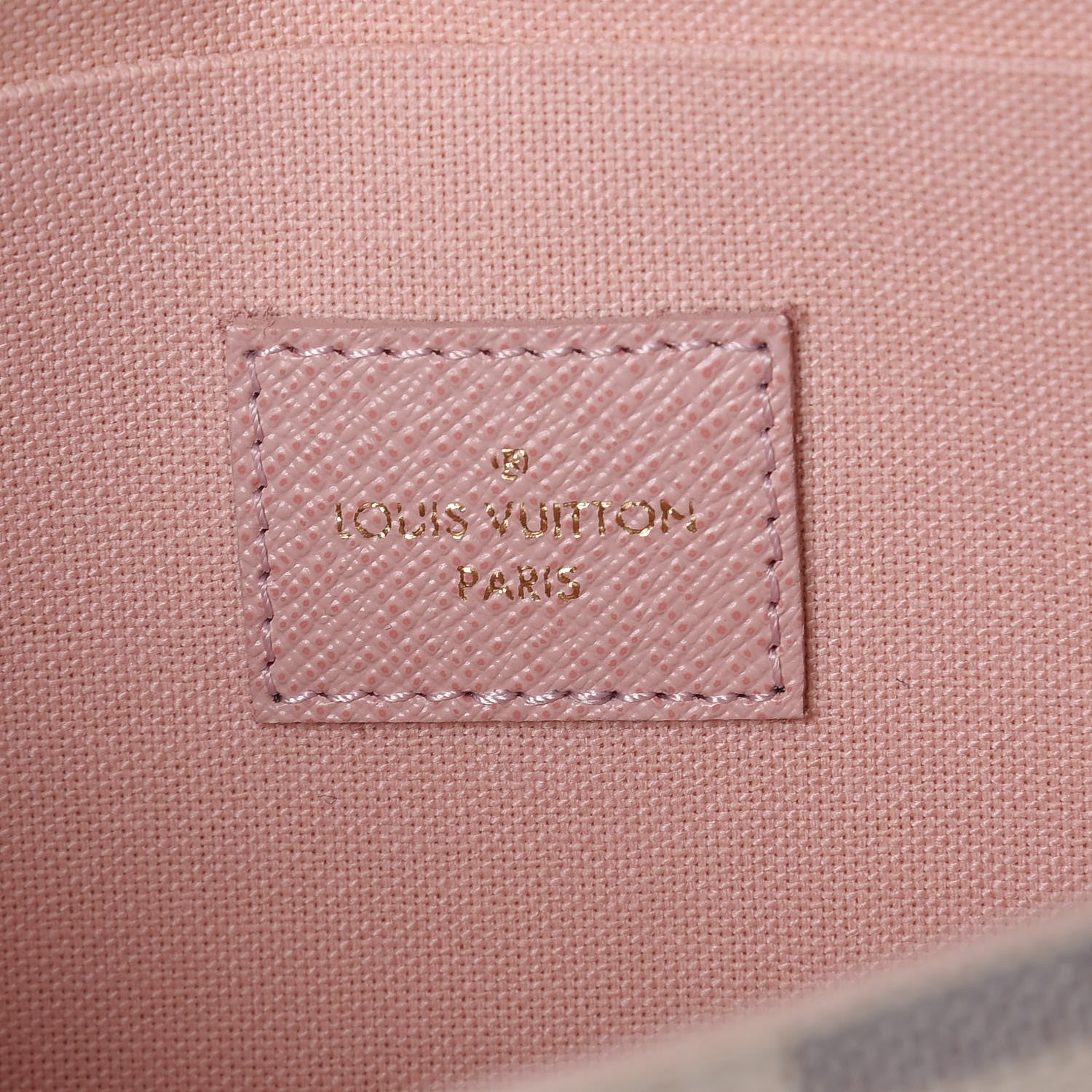 Louis Vuitton Damier Azur Pochette Felicie Chain Wallet Rose Ballerine 9 of 11