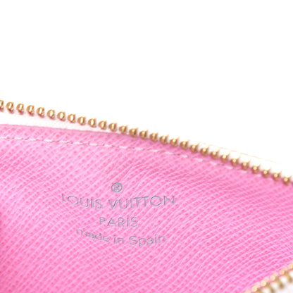 Louis Vuitton Monogram Multicolor Key Pouch White Litchi 5 of 6