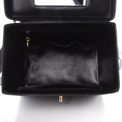 Chanel Calfskin Stitch Vanity Case Black 5 of 22