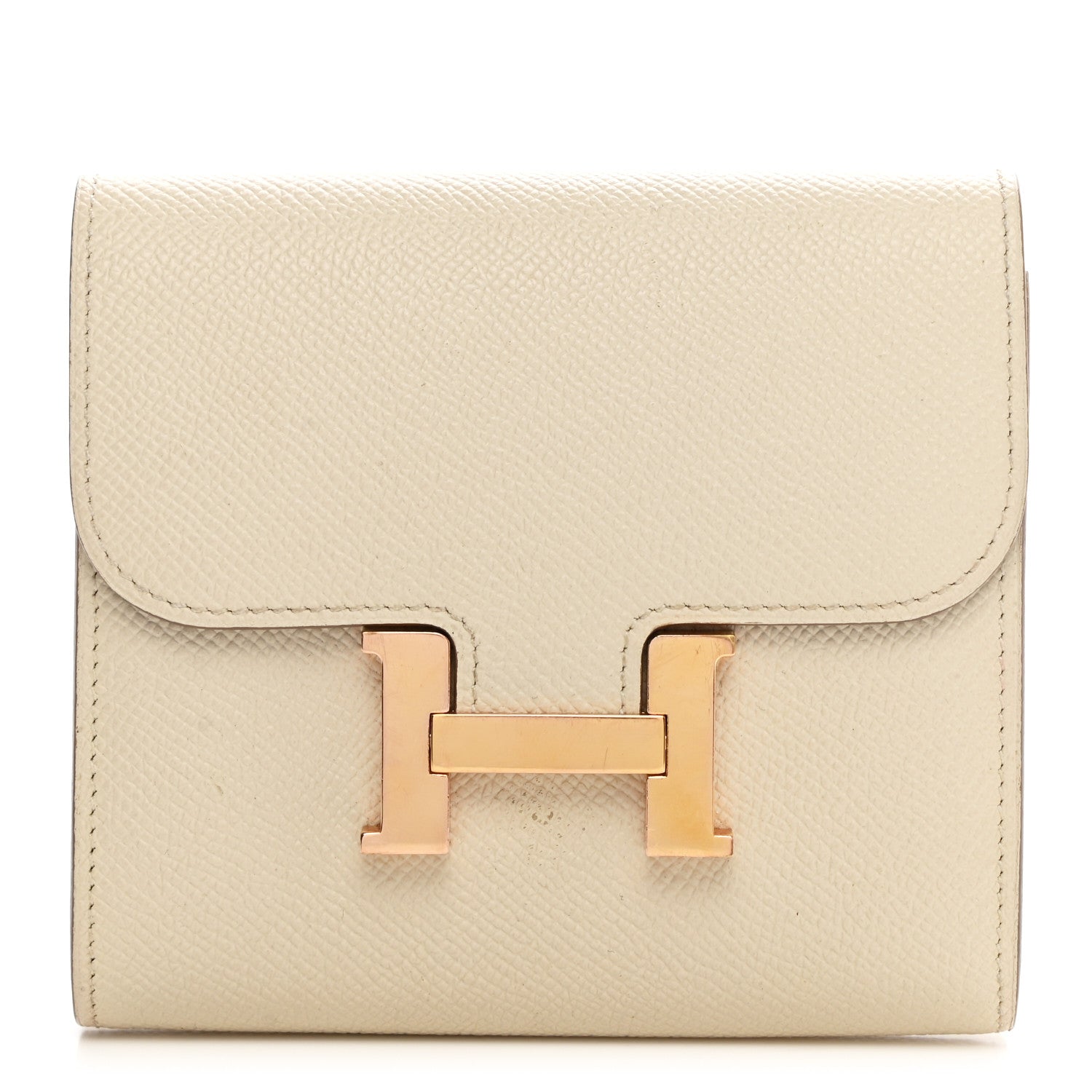 Hermes Epsom Constance Short Wallet Craie 1 of 10