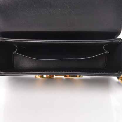 Christian Dior Crackled Lambskin 30 Montaigne Box Bag Black 5 of 11
