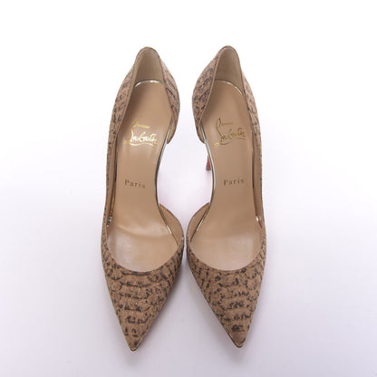 Christian Louboutin Cork Iriza 100 Pumps 37.5 Light Gold 5 of 7