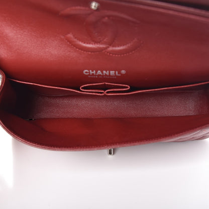 Chanel Caviar Quilted Medium Double Flap Dark Red 6 of 8