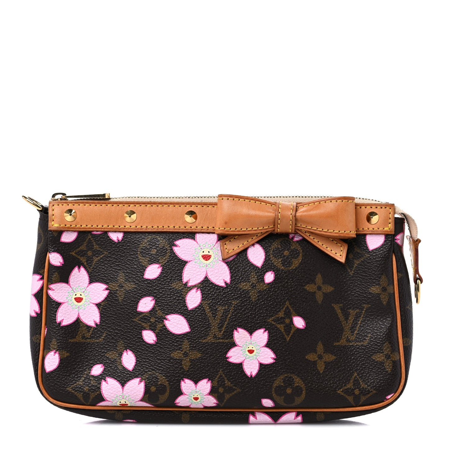 Monogram Cherry Blossom Pochette Accessories Brown