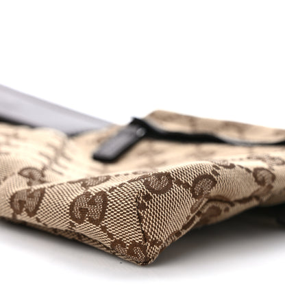 Gucci GG Monogram Web Double Pocket Belt Bag Dark Brown 9 of 9