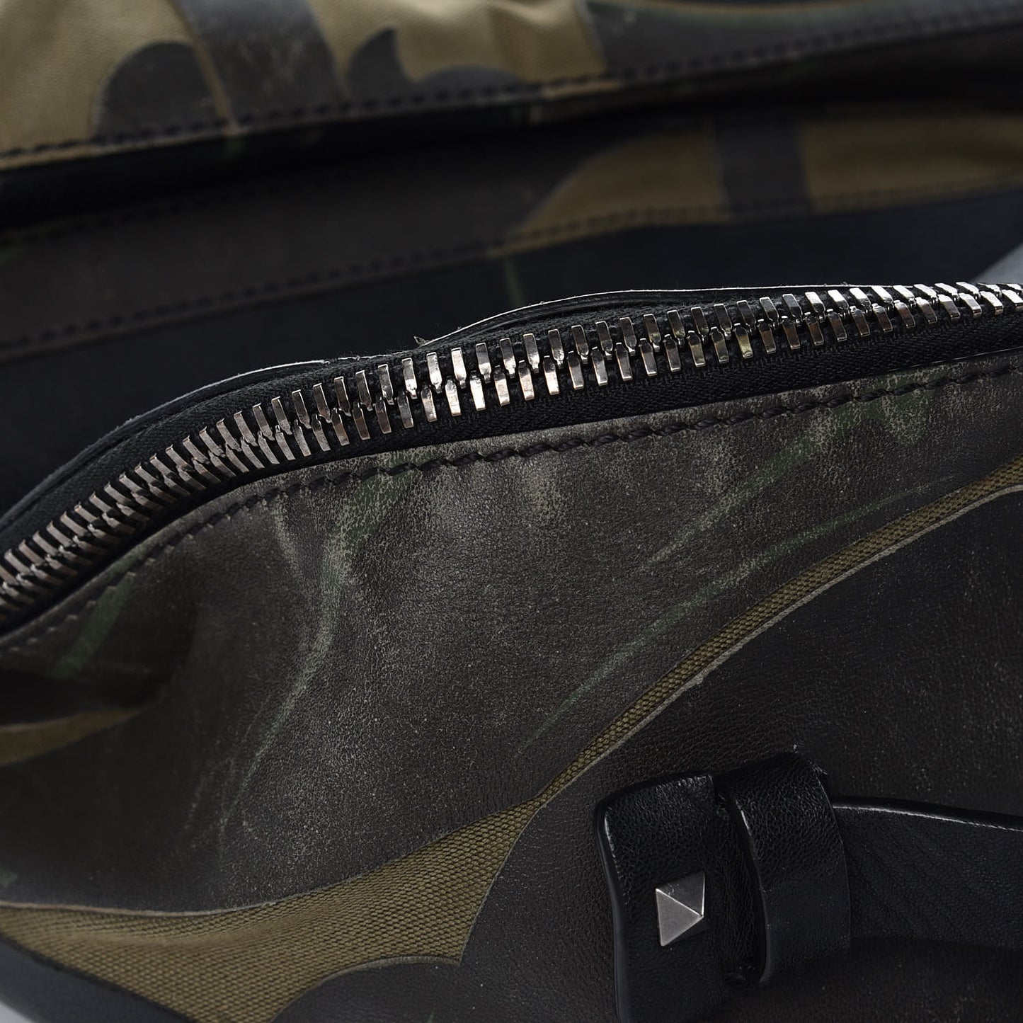 Nappa Canvas Panther Backpack Green