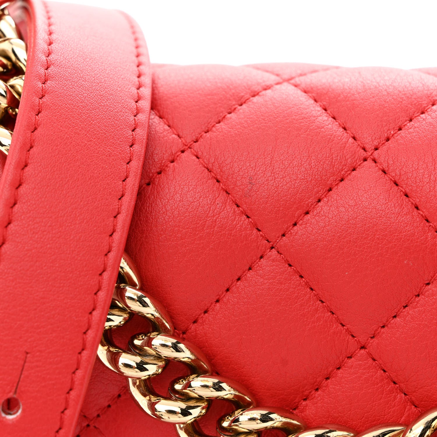 Chanel Caviar Quilted North South Boy Flap Red 11 of 12