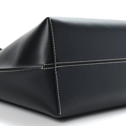 Burberry Calfskin Monogram Motif TB Medium Soft Tote Black 7 of 8