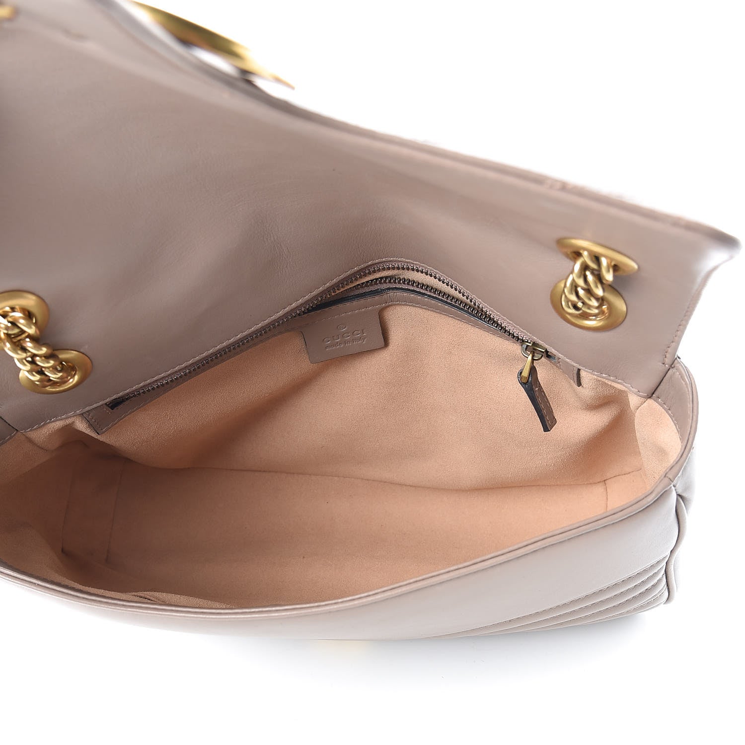 Gucci Calfskin Matelasse Medium GG Marmont Shoulder Bag Porcelain Rose 5 of 9