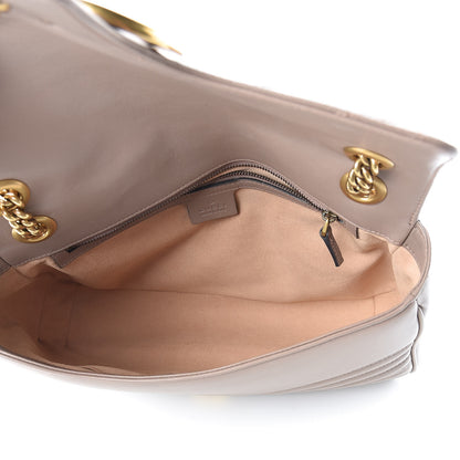 Gucci Calfskin Matelasse Medium GG Marmont Shoulder Bag Porcelain Rose 5 of 9