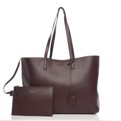 Saint Laurent Calfskin Large Shopping Tote Bordeaux 8 of 8