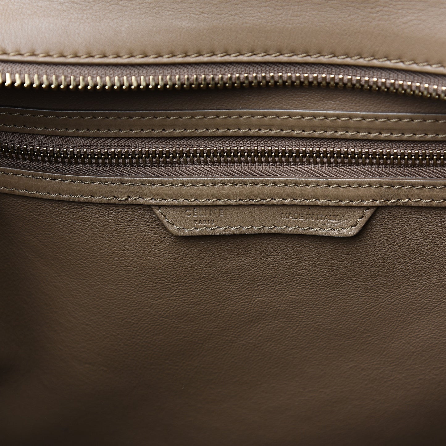 Smooth Calfskin Large Luggage Camel