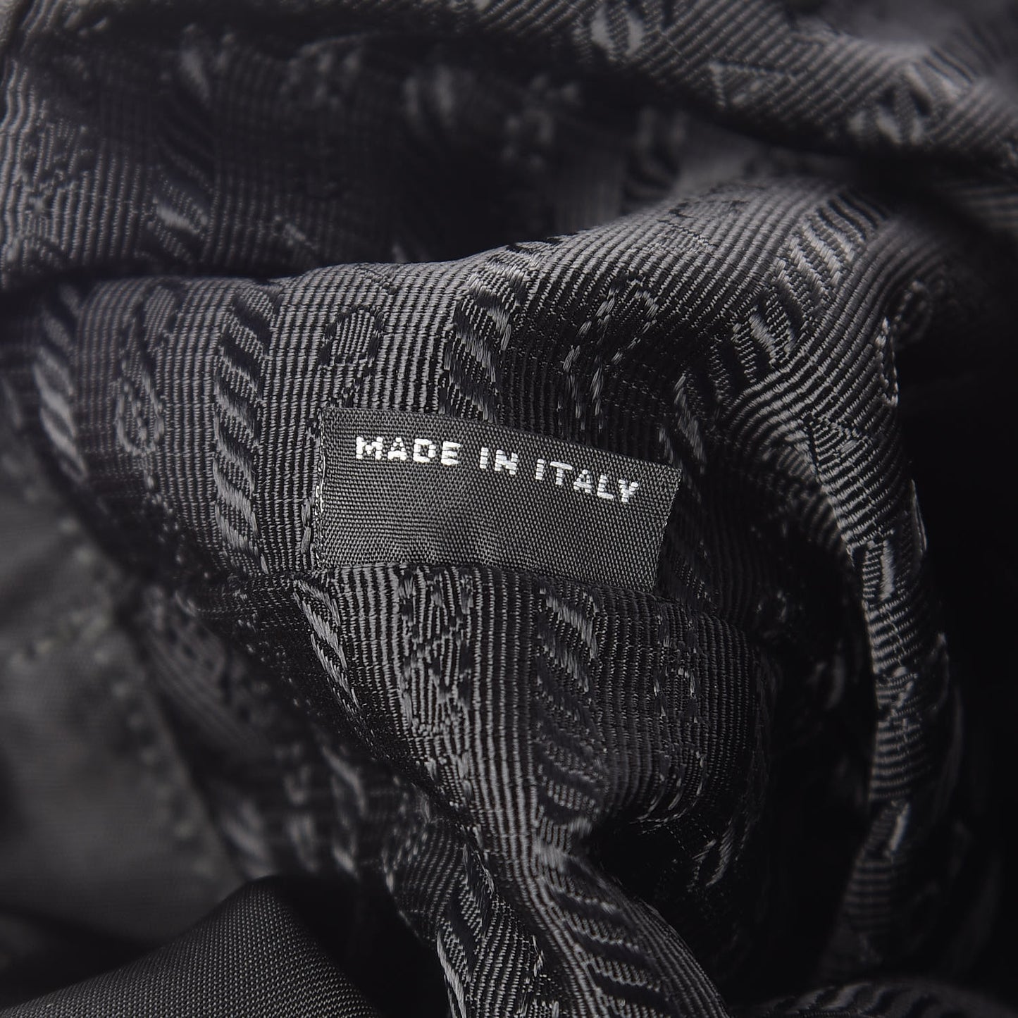 Tessuto Nylon Saffiano Medium Backpack Black