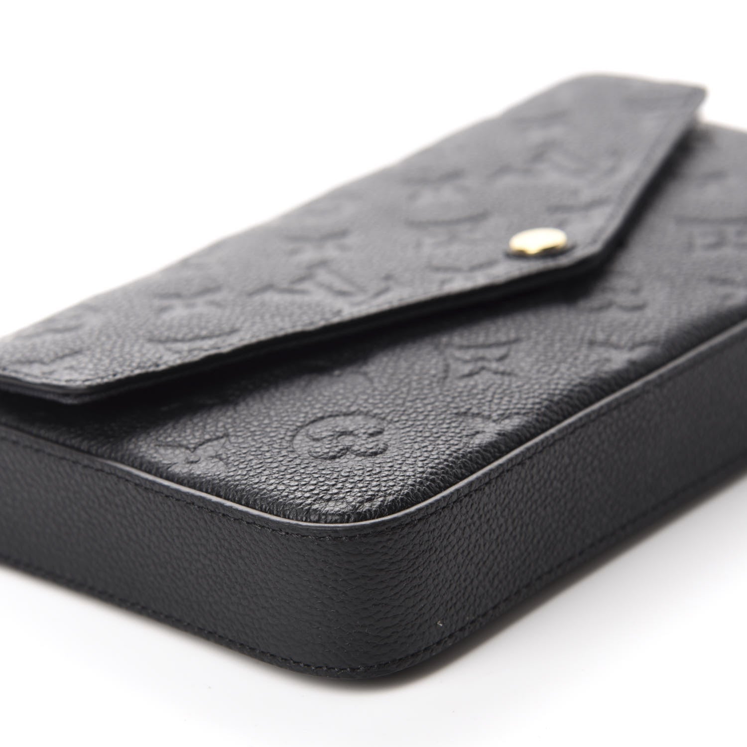Louis Vuitton Empreinte Pochette Felicie Chain Wallet Black 6 of 11