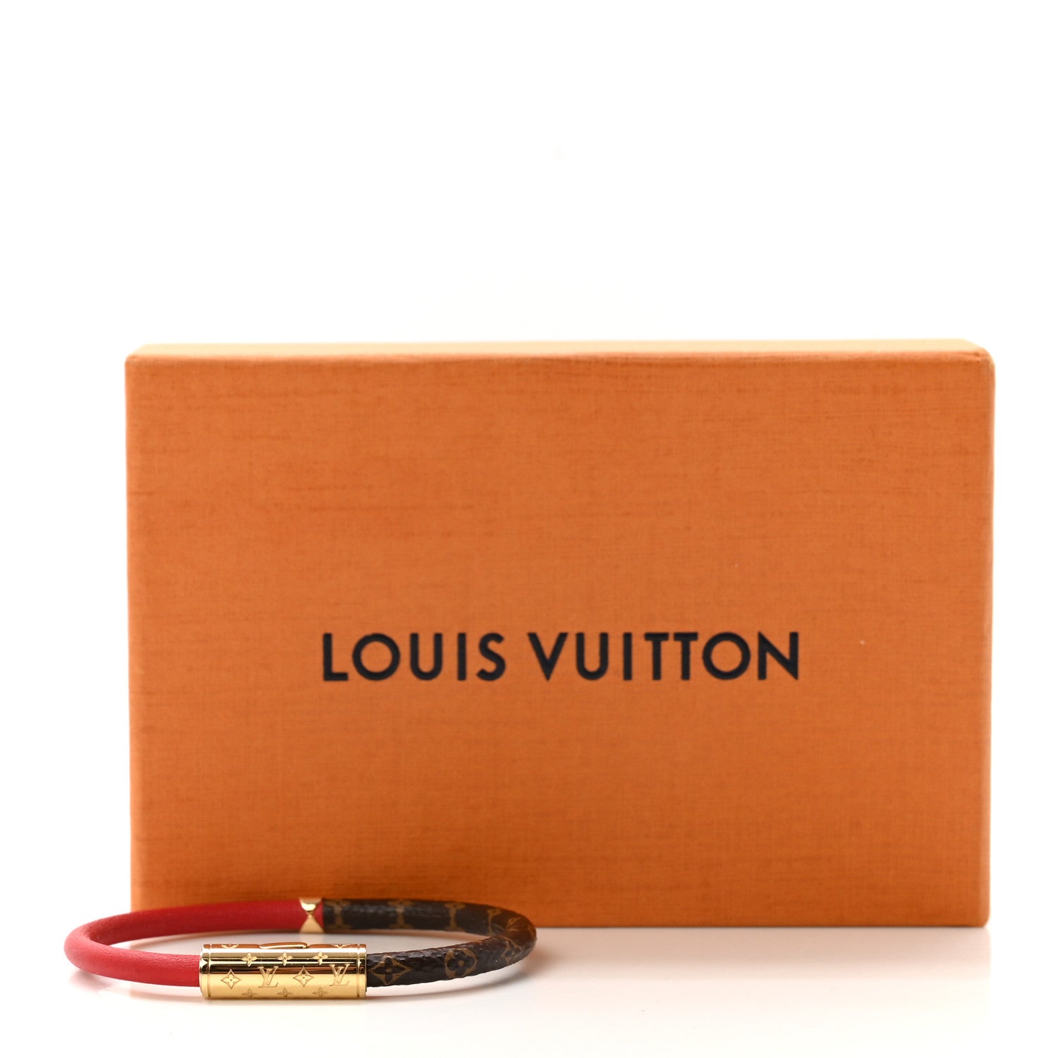 Louis Vuitton Monogram Daily Confidential Bracelet 17 Red 5 of 5
